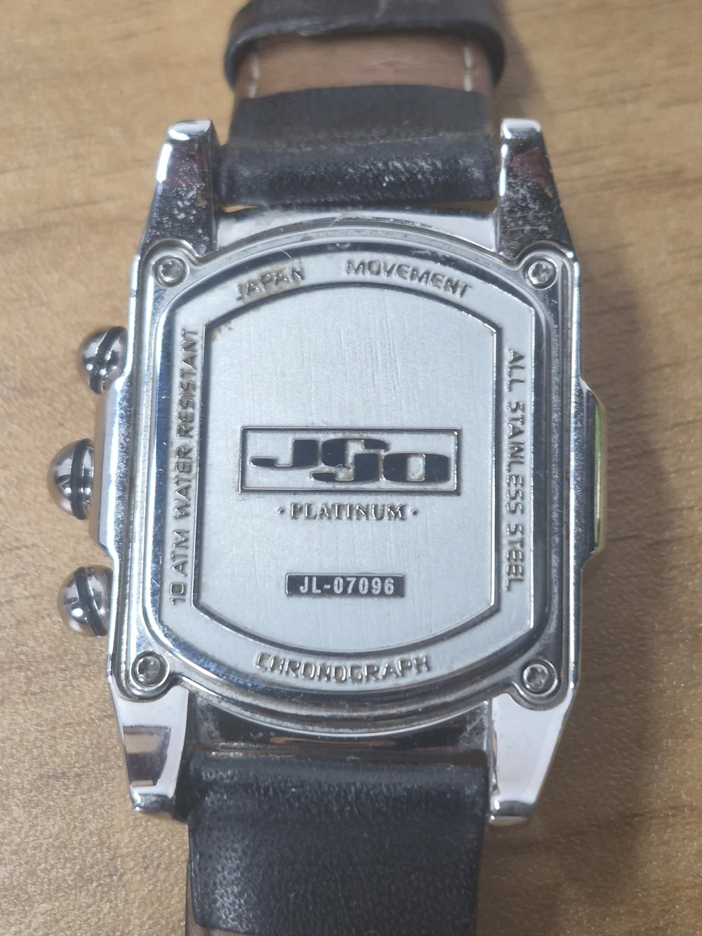 JoJino Joe Rodeo Diamond Chronograph Watch JL-07096 Genuine Hirsch Leather Strap